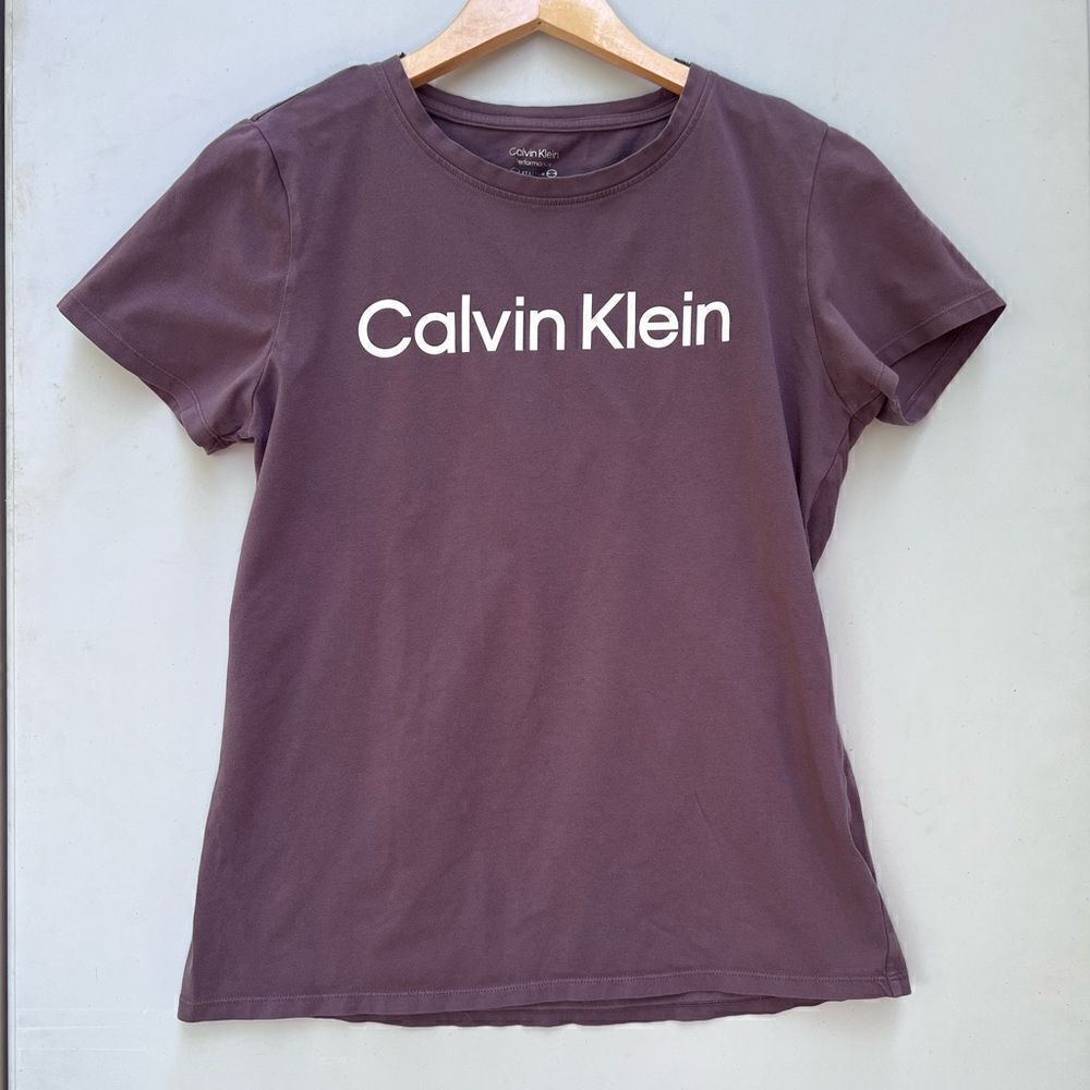 Calvin Klein PerformanceStretch Women's Short Sleeve Logo Tee size L